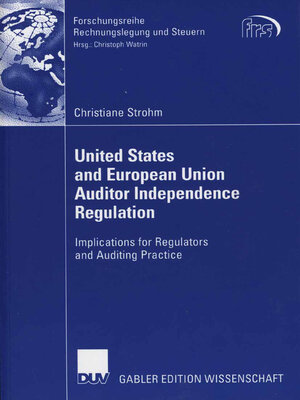 cover image of United States and European Union Auditor Independence Regulation